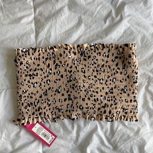 BRAND NEW cheetah swim top!